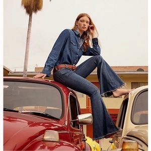 Free People Super Bell Bottom Jeans-28